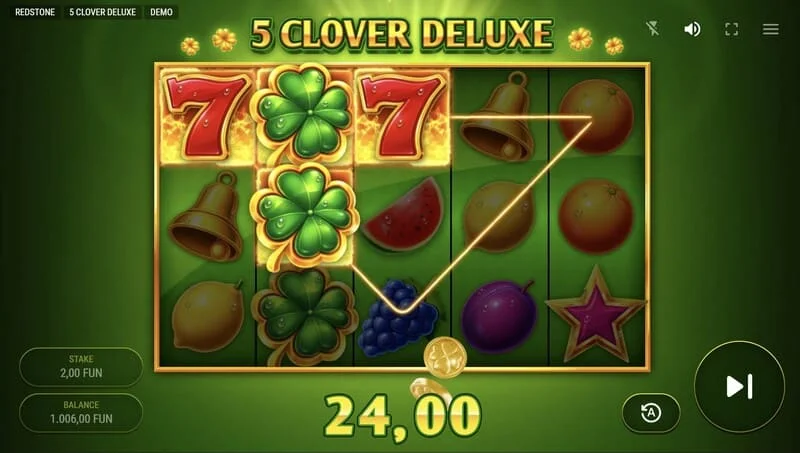 5 Clover Deluxe – põhimängu võit
